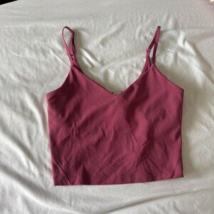 Lululemon Align Cropped Cami Tank Top (Washed Mauve)